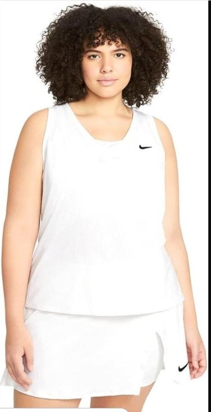 Nike Tennis Tank XL White Dri-FIT Victory NWT Pickleball Golf Activewear